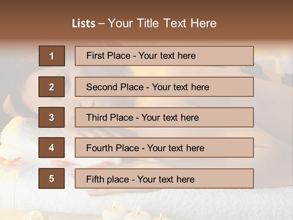 Massaging Female Massage PowerPoint Template