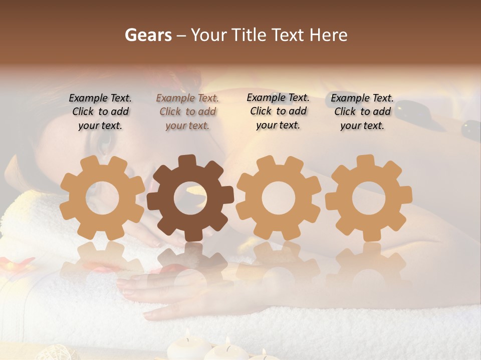 Massaging Female Massage PowerPoint Template