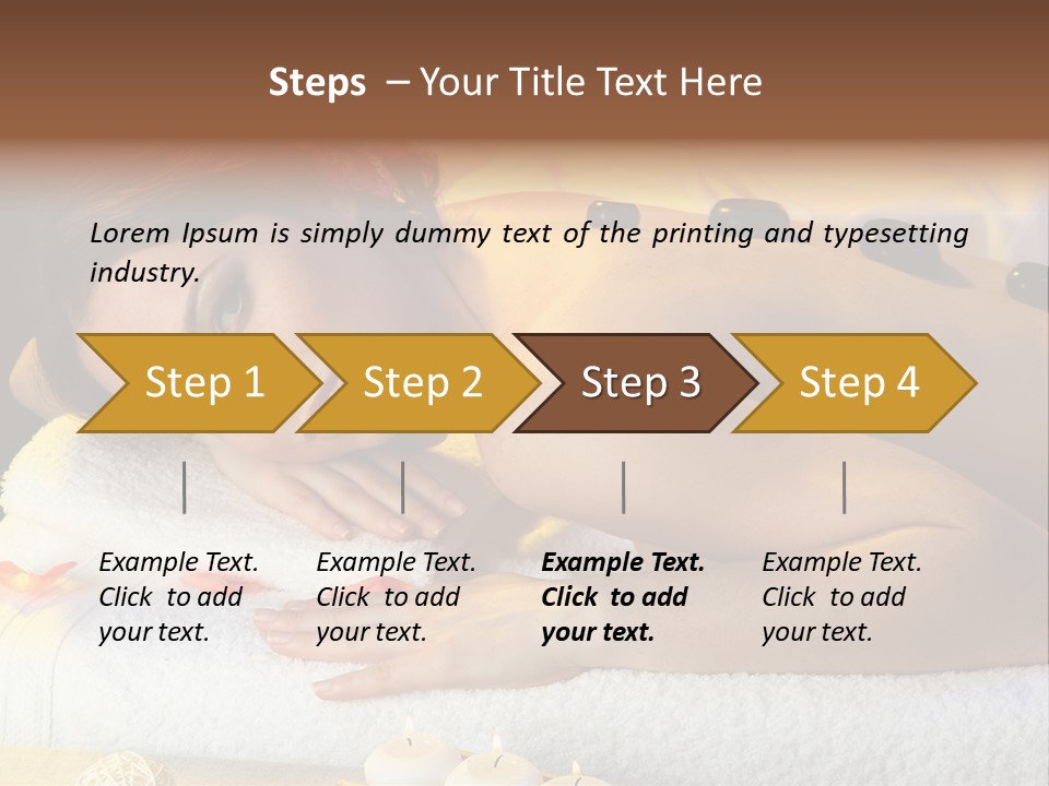 Massaging Female Massage PowerPoint Template