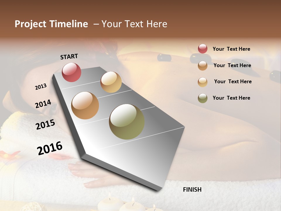 Massaging Female Massage PowerPoint Template