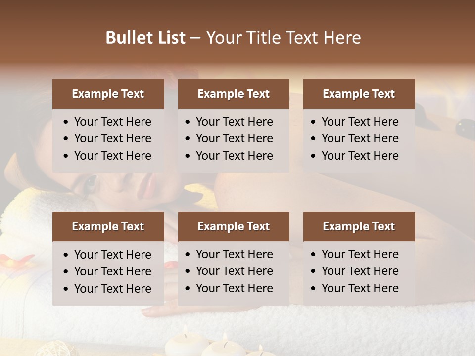 Massaging Female Massage PowerPoint Template