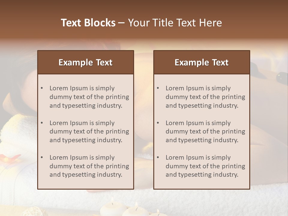 Massaging Female Massage PowerPoint Template