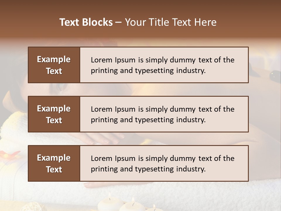 Massaging Female Massage PowerPoint Template