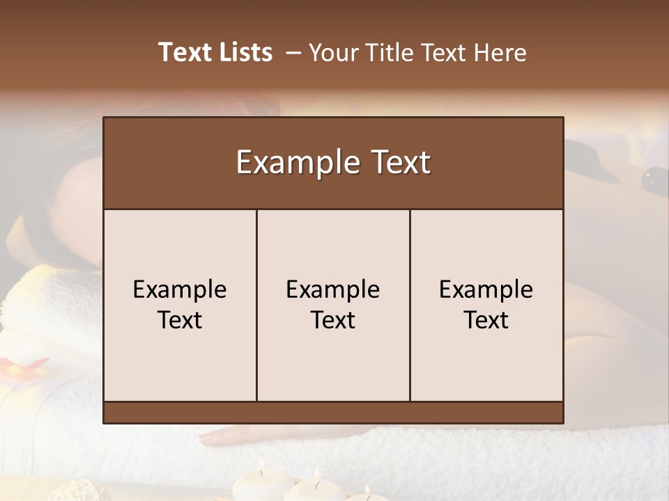 Massaging Female Massage PowerPoint Template