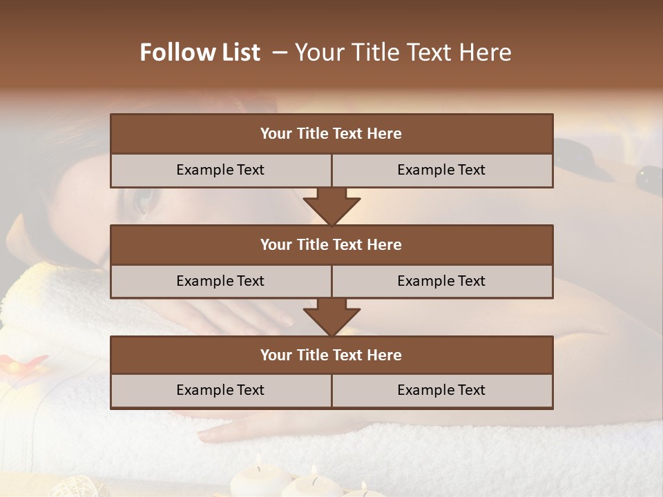 Massaging Female Massage PowerPoint Template