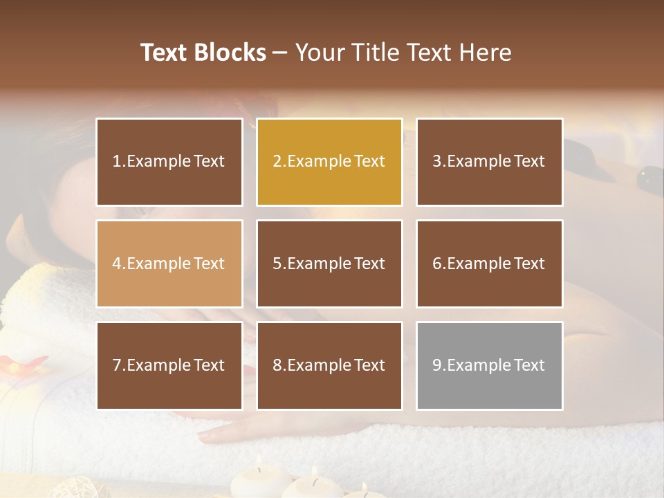 Massaging Female Massage PowerPoint Template