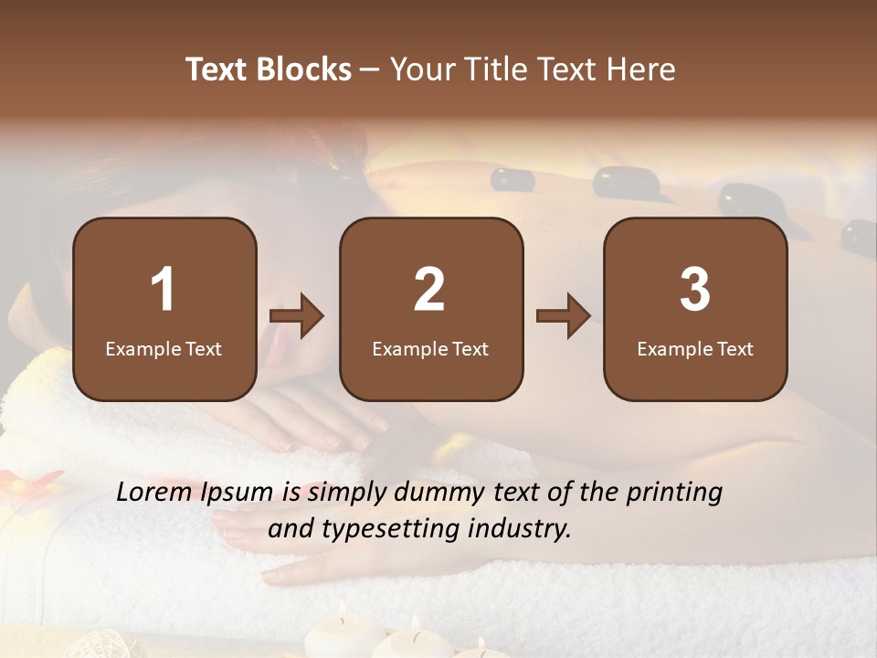 Massaging Female Massage PowerPoint Template