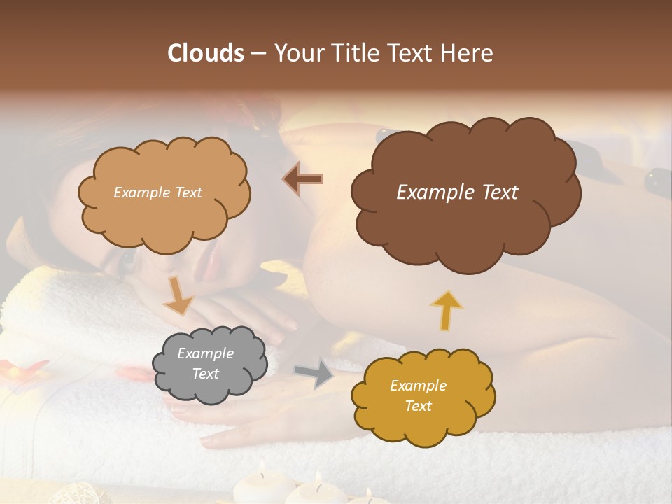 Massaging Female Massage PowerPoint Template