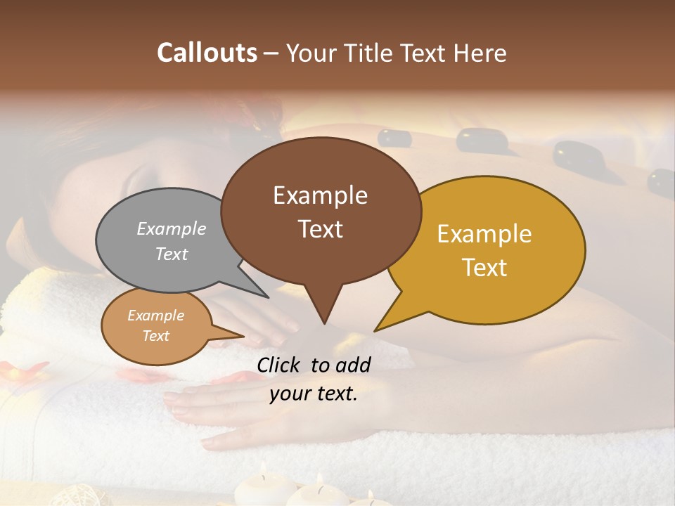 Massaging Female Massage PowerPoint Template