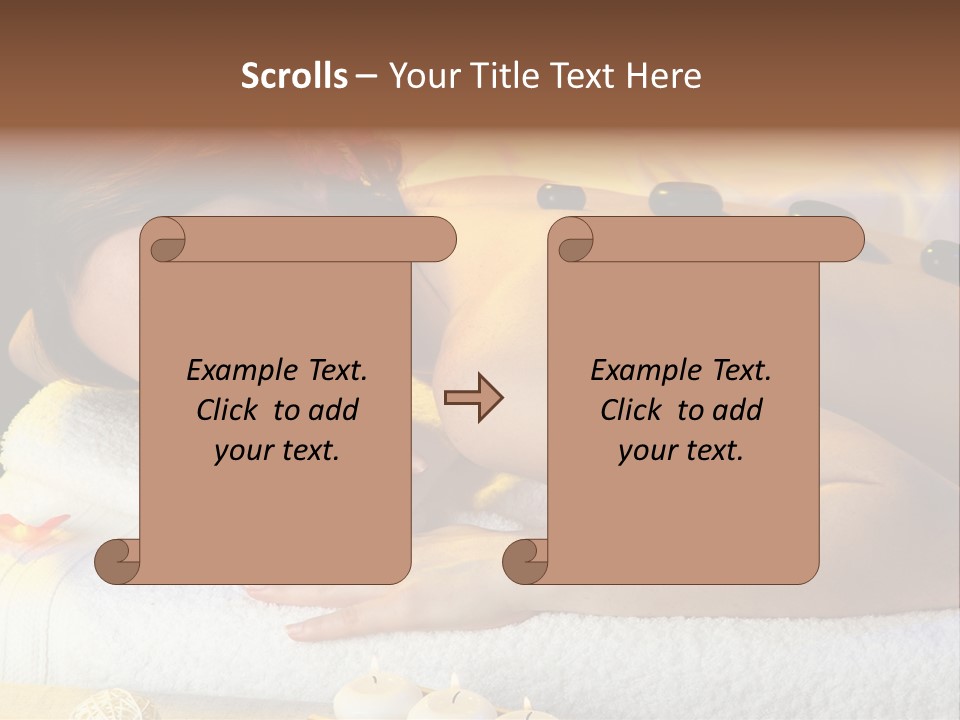 Massaging Female Massage PowerPoint Template