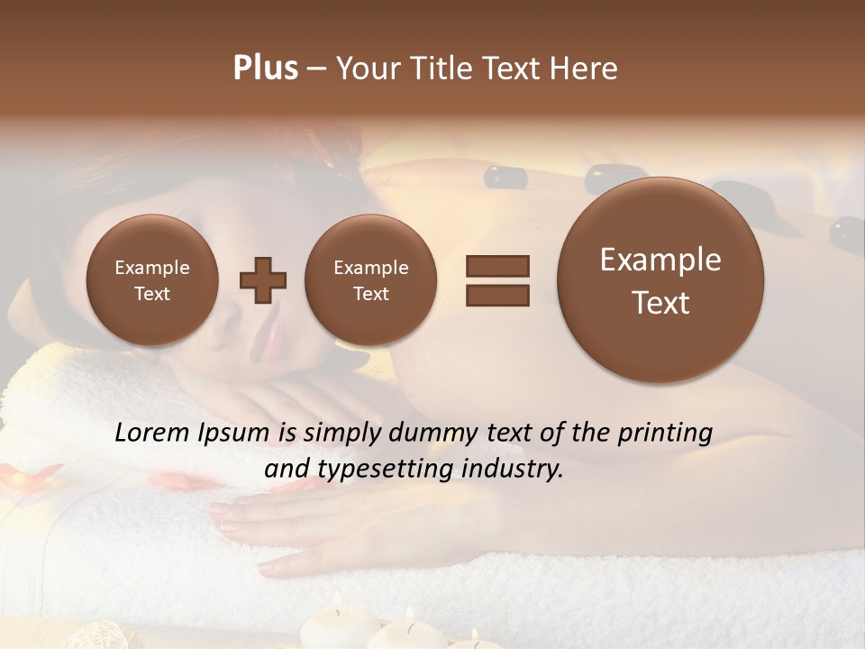 Massaging Female Massage PowerPoint Template