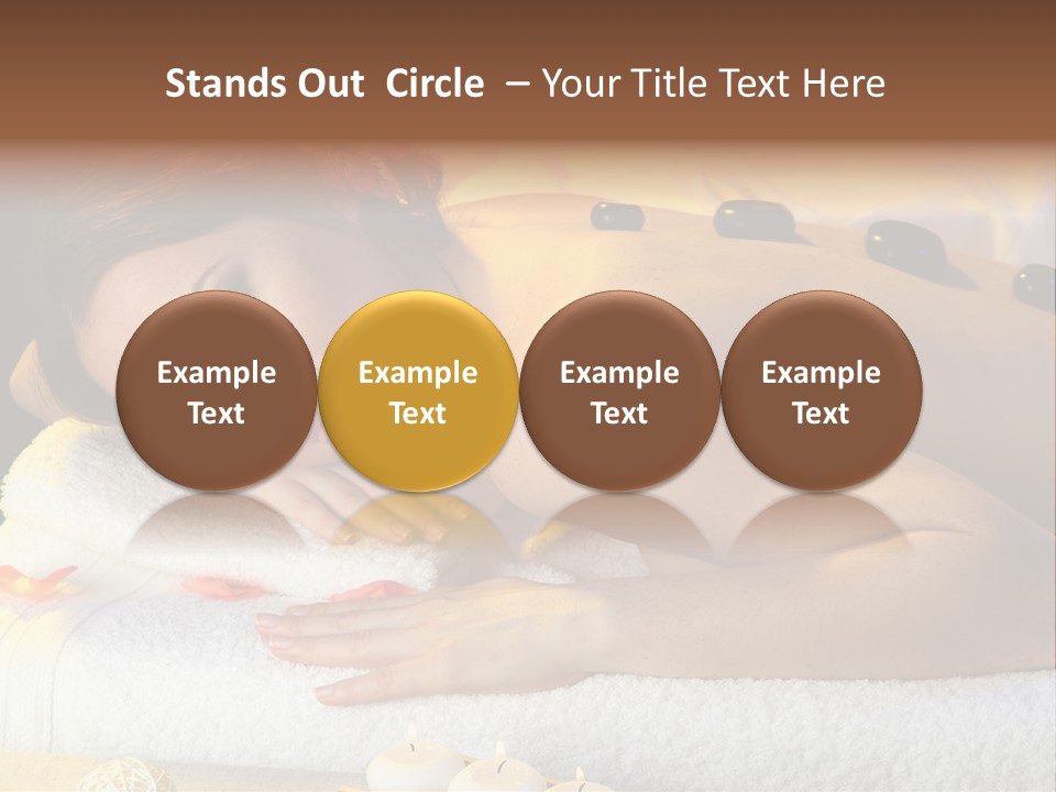 Massaging Female Massage PowerPoint Template