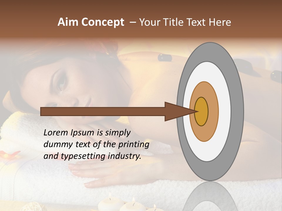 Massaging Female Massage PowerPoint Template