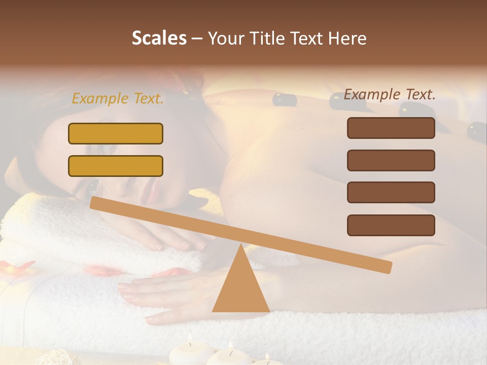 Massaging Female Massage PowerPoint Template