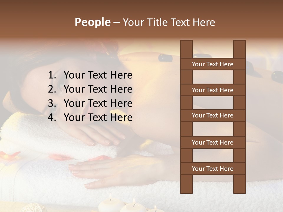 Massaging Female Massage PowerPoint Template