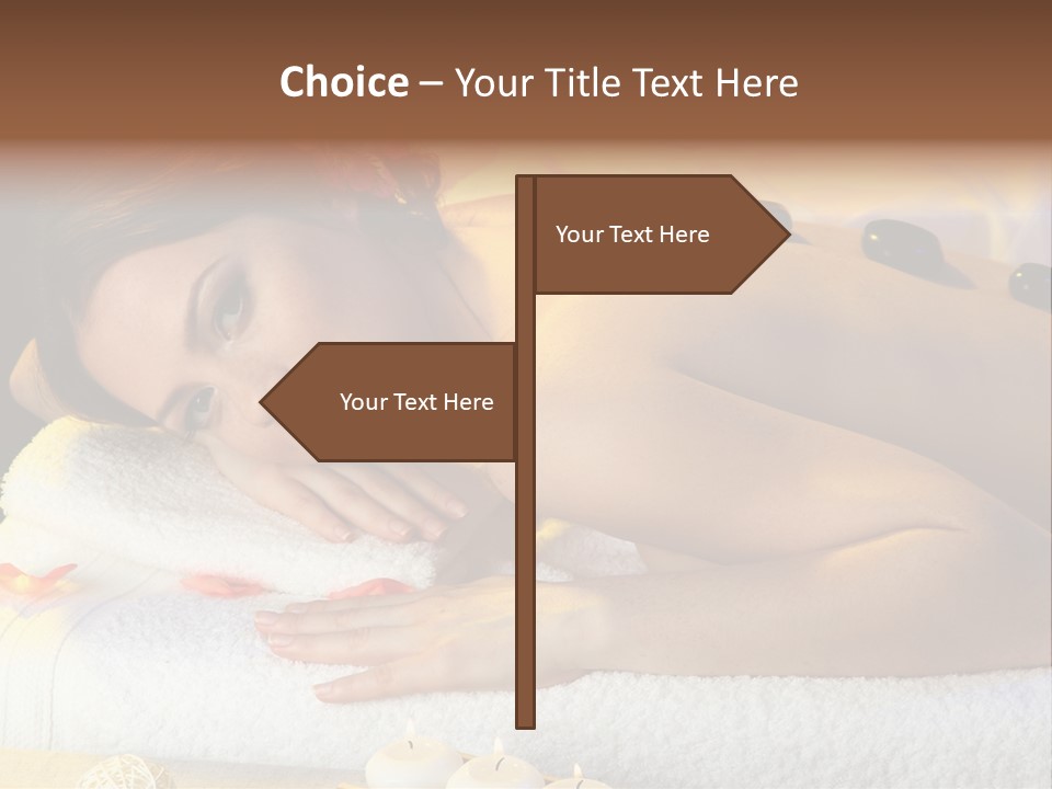 Massaging Female Massage PowerPoint Template