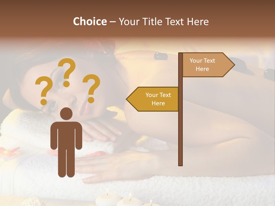 Massaging Female Massage PowerPoint Template