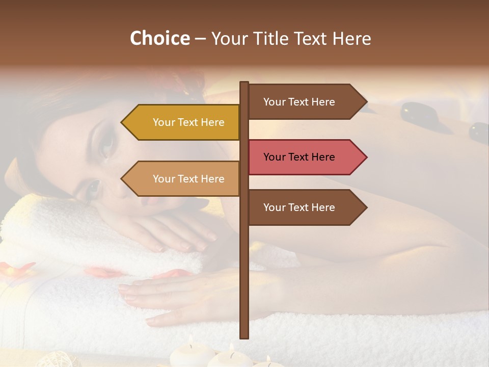 Massaging Female Massage PowerPoint Template