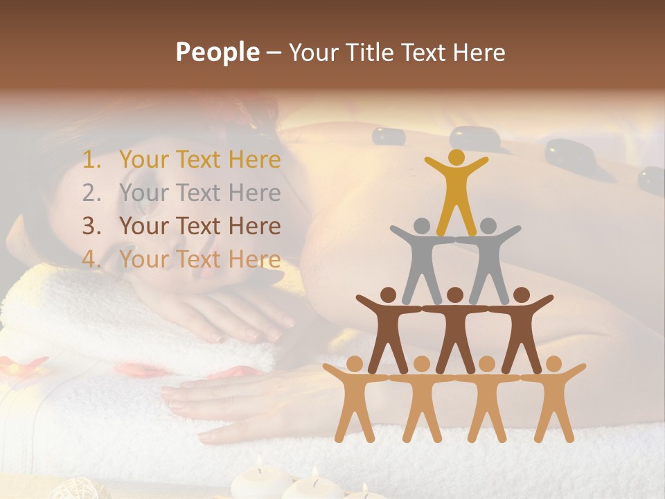 Massaging Female Massage PowerPoint Template