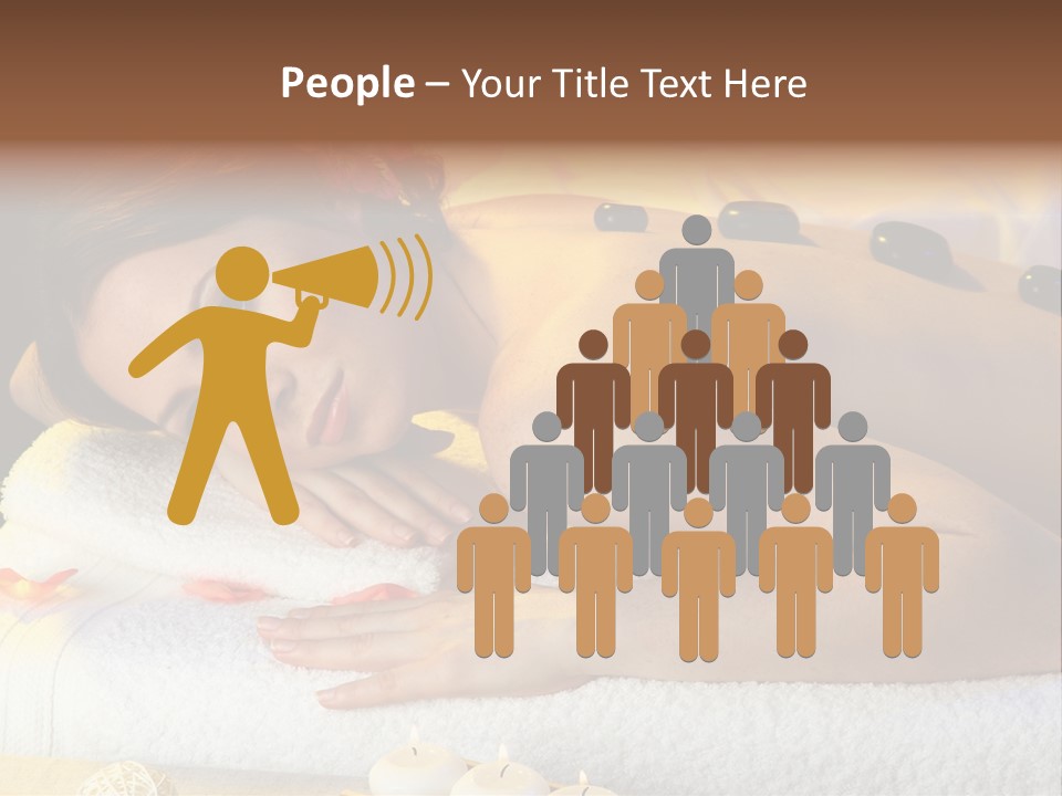 Massaging Female Massage PowerPoint Template