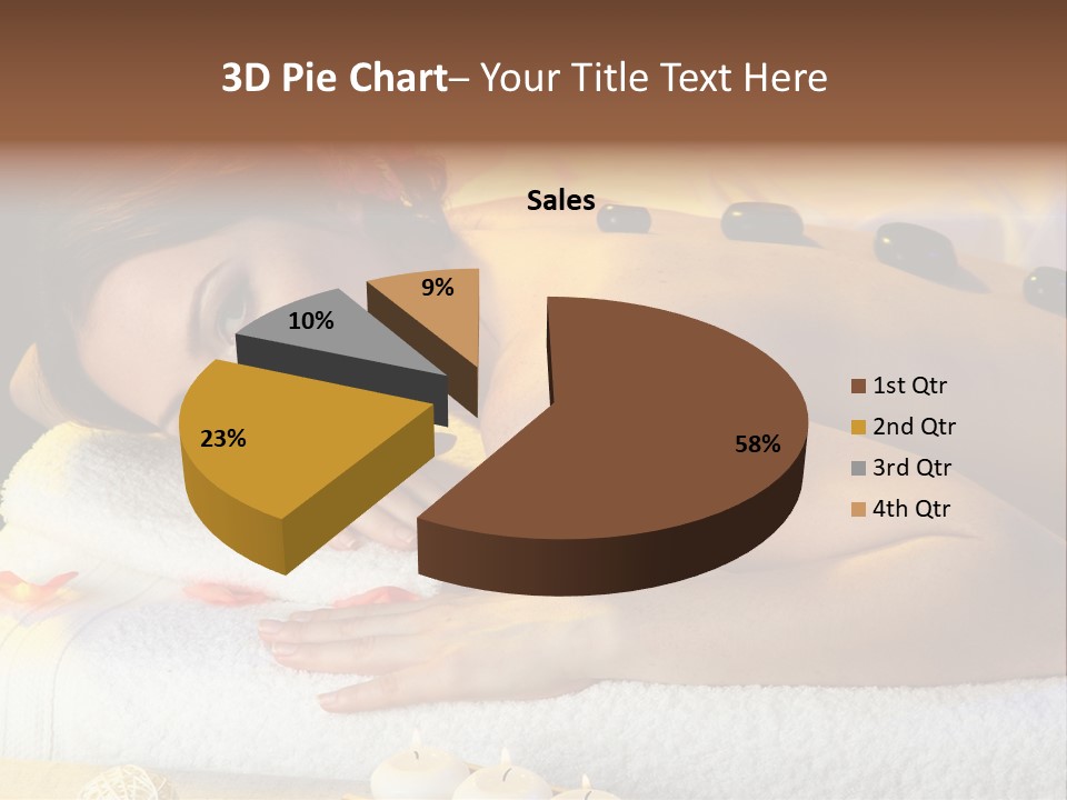Massaging Female Massage PowerPoint Template