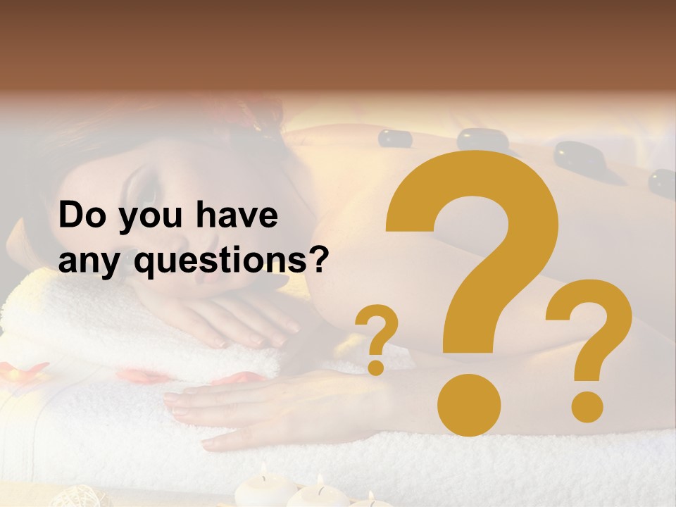 Massaging Female Massage PowerPoint Template