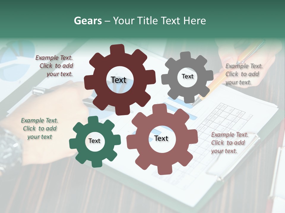 Gadget Progress Interaction PowerPoint Template