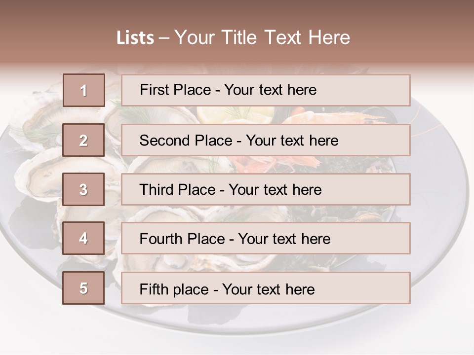 Shrimp Crustacean Cuisine PowerPoint Template