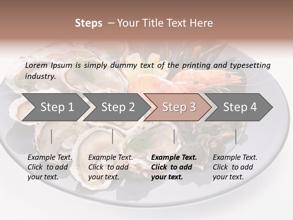 Shrimp Crustacean Cuisine PowerPoint Template