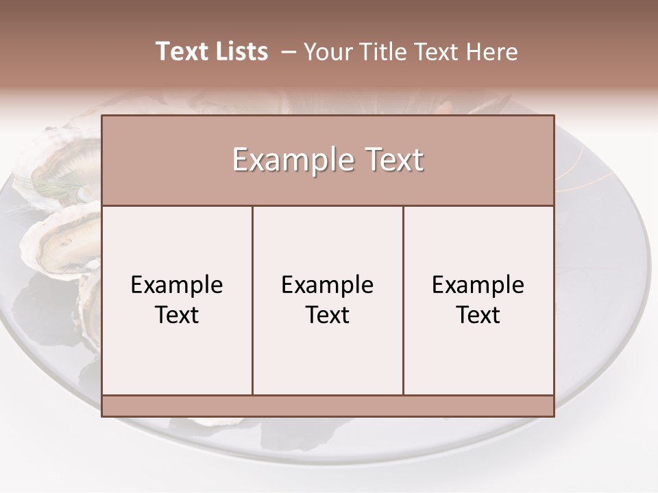 Shrimp Crustacean Cuisine PowerPoint Template