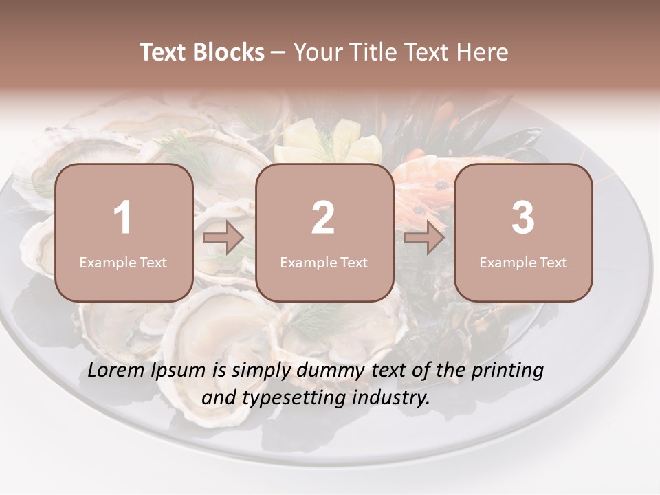 Shrimp Crustacean Cuisine PowerPoint Template