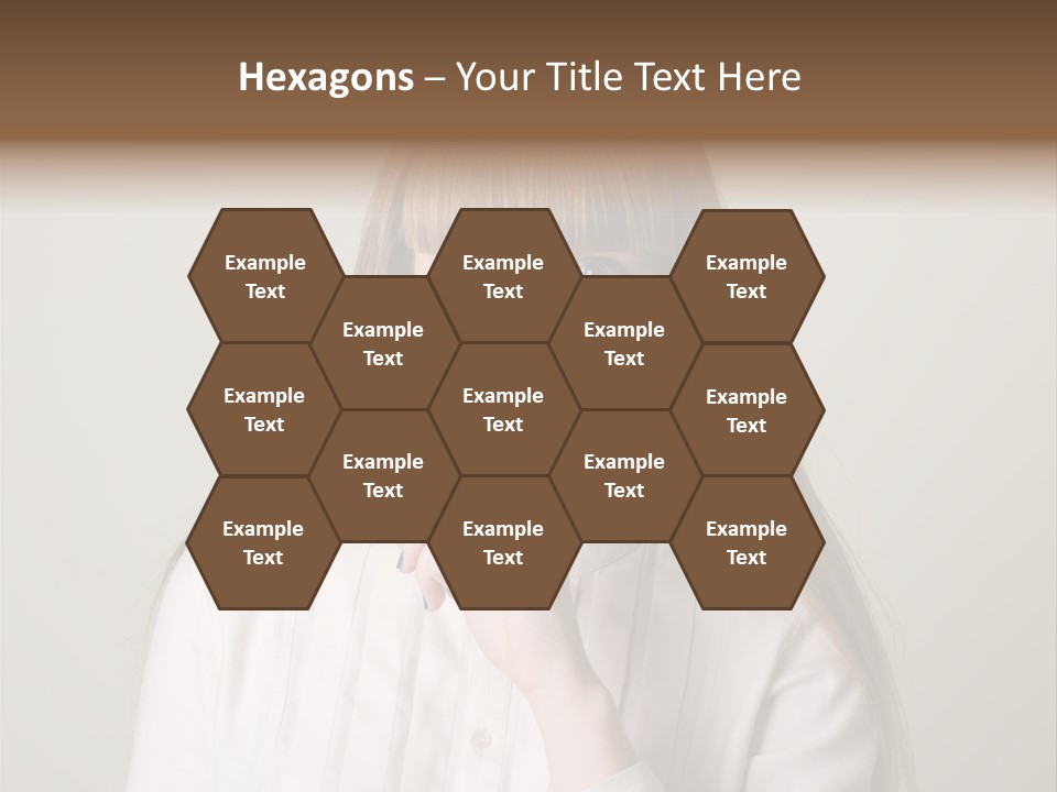 Mouth Face Caucasian PowerPoint Template