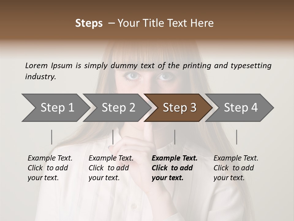 Mouth Face Caucasian PowerPoint Template