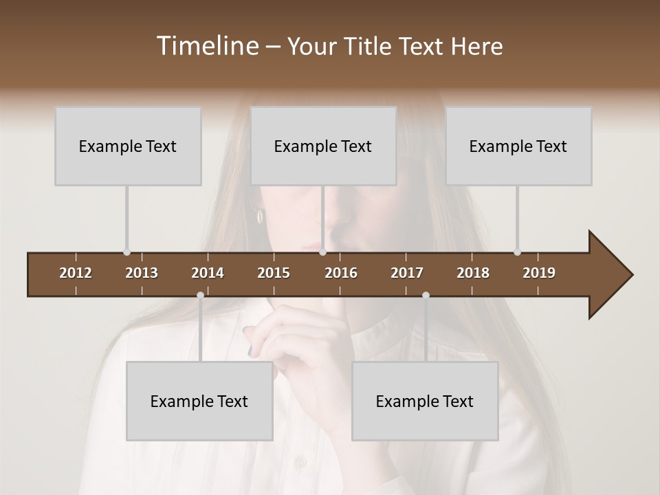 Mouth Face Caucasian PowerPoint Template