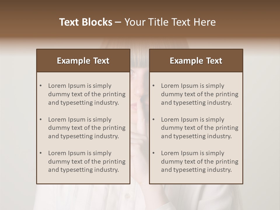 Mouth Face Caucasian PowerPoint Template