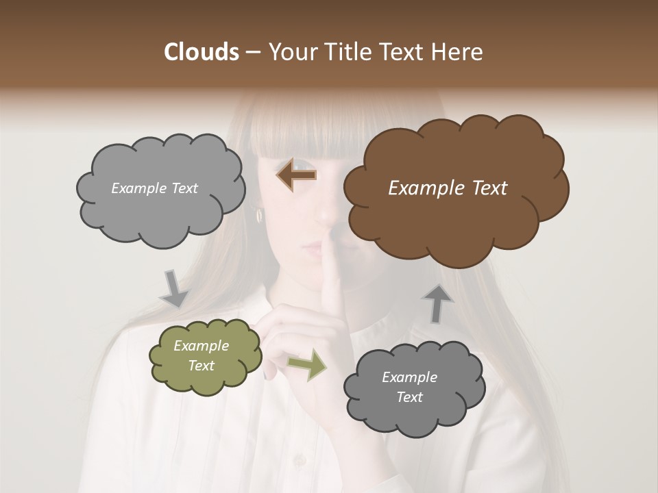 Mouth Face Caucasian PowerPoint Template
