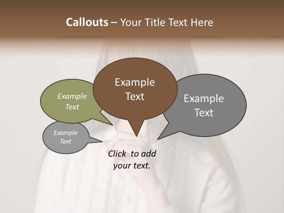 Mouth Face Caucasian PowerPoint Template
