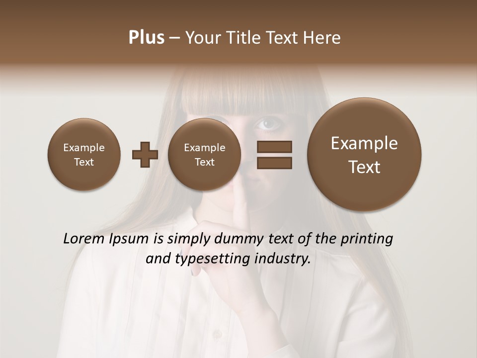 Mouth Face Caucasian PowerPoint Template