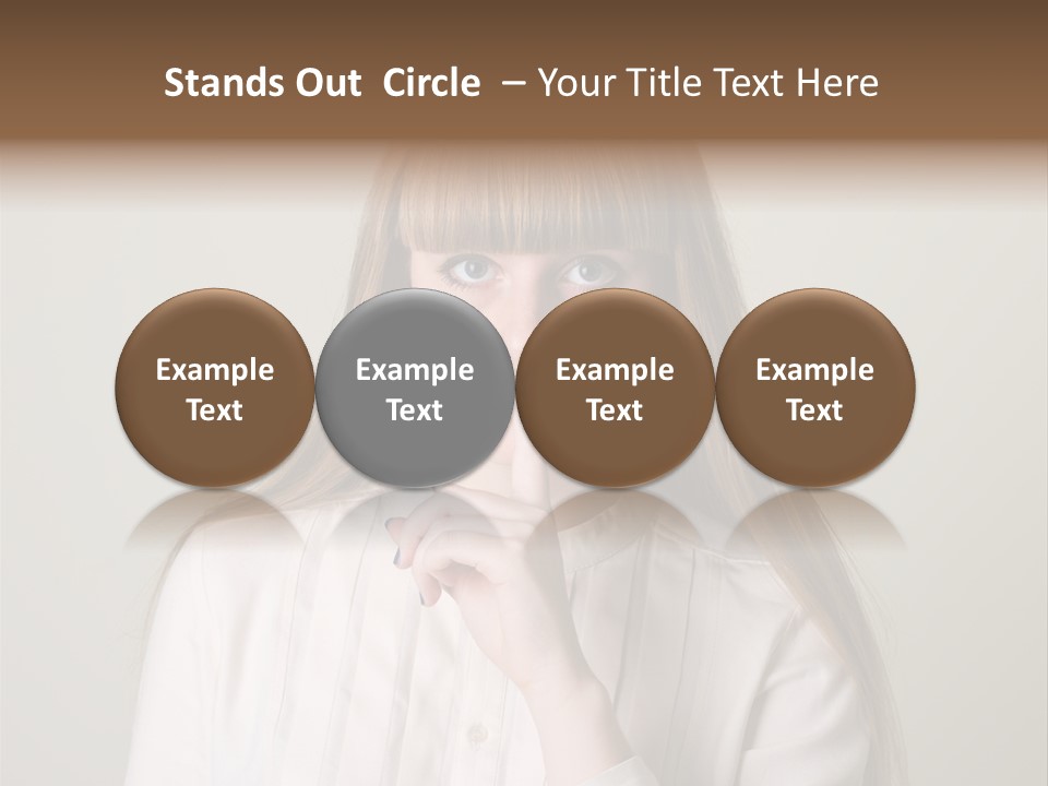 Mouth Face Caucasian PowerPoint Template