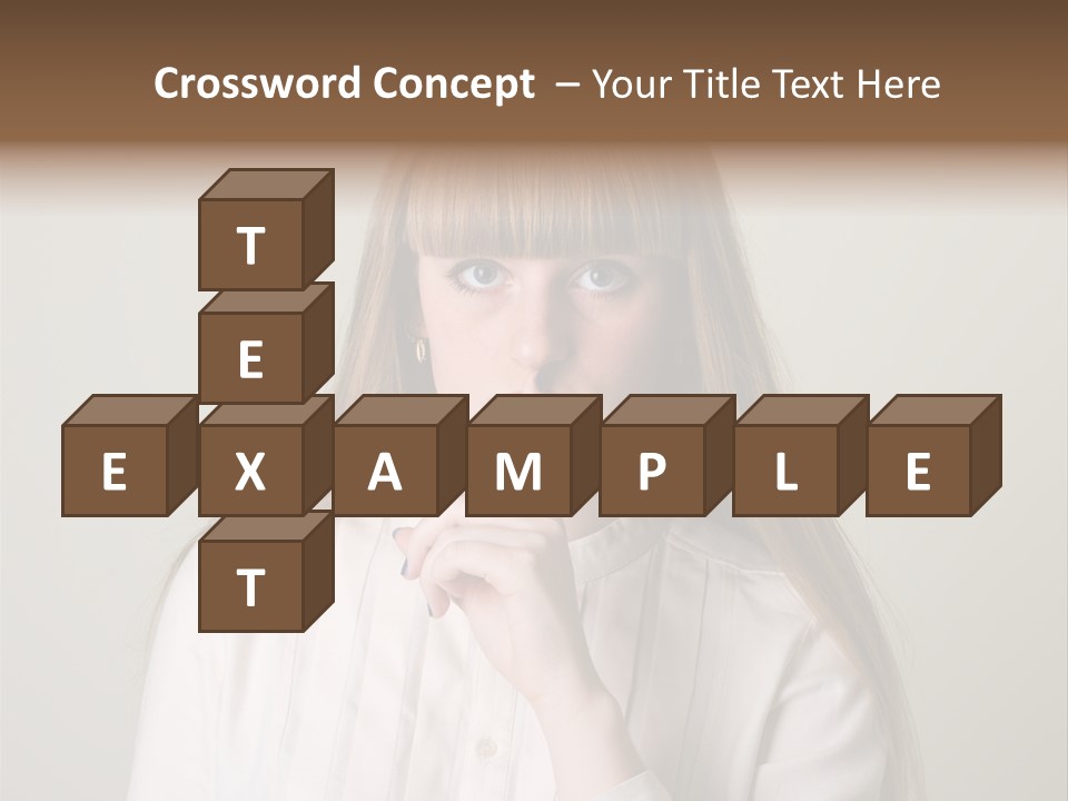 Mouth Face Caucasian PowerPoint Template