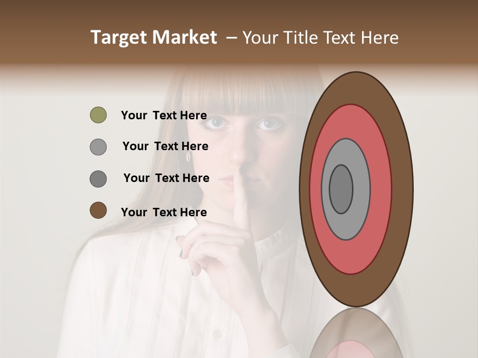 Mouth Face Caucasian PowerPoint Template