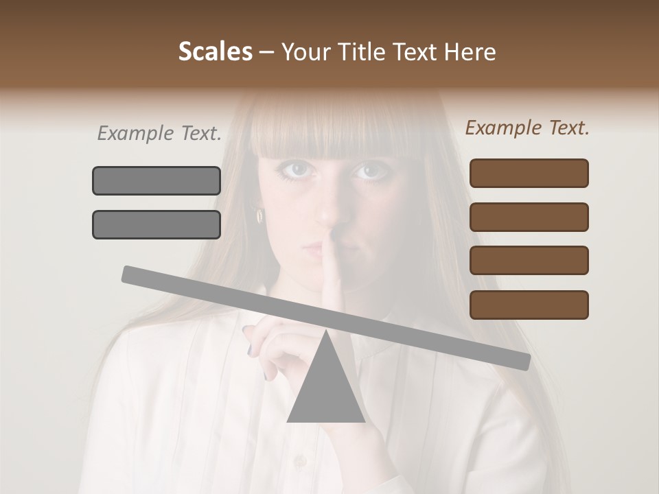 Mouth Face Caucasian PowerPoint Template