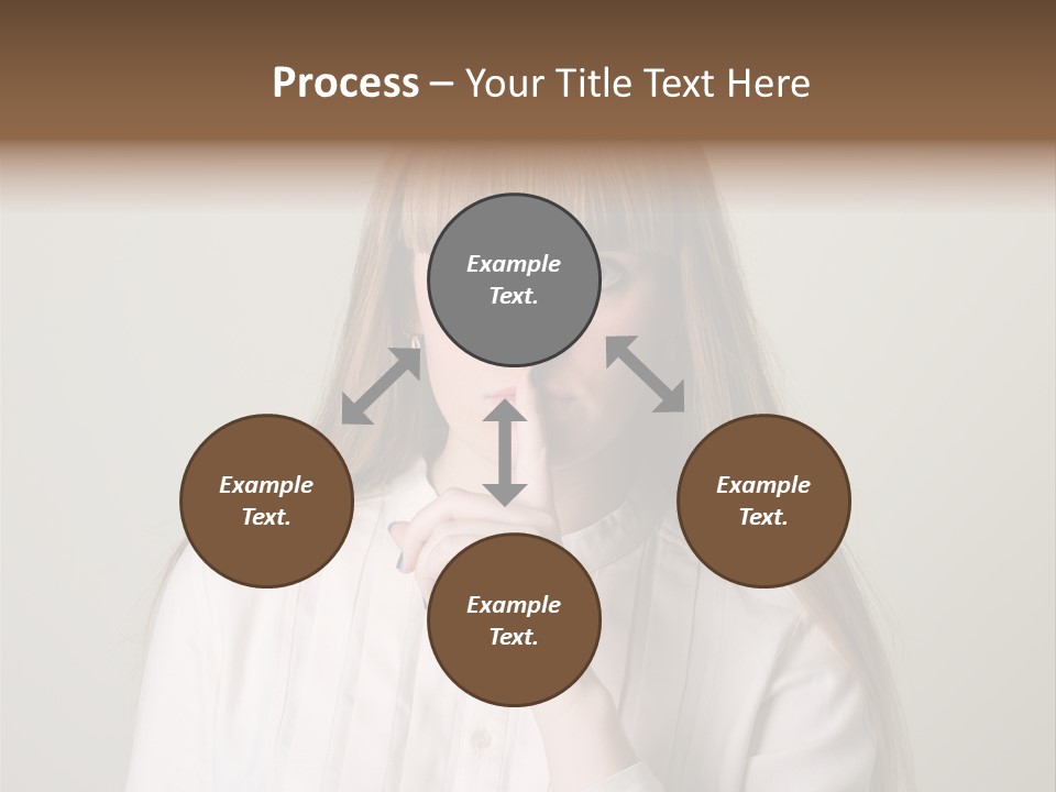 Mouth Face Caucasian PowerPoint Template