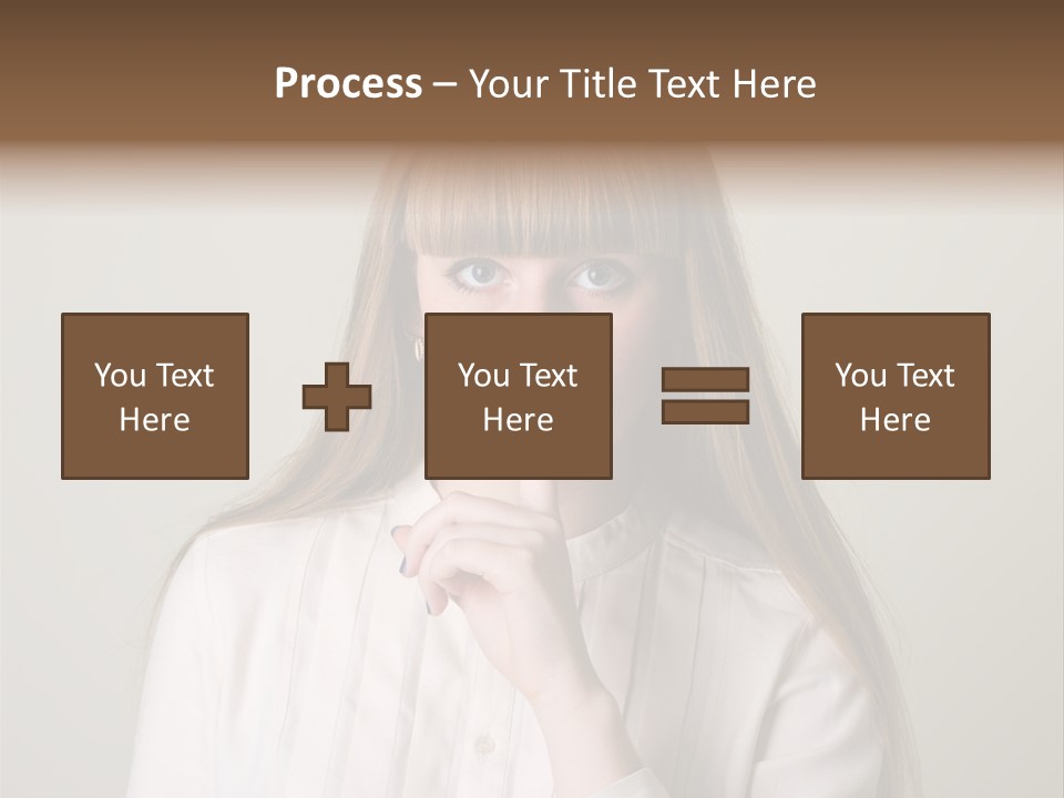 Mouth Face Caucasian PowerPoint Template