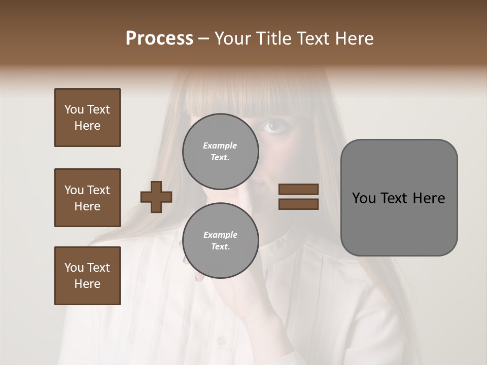 Mouth Face Caucasian PowerPoint Template