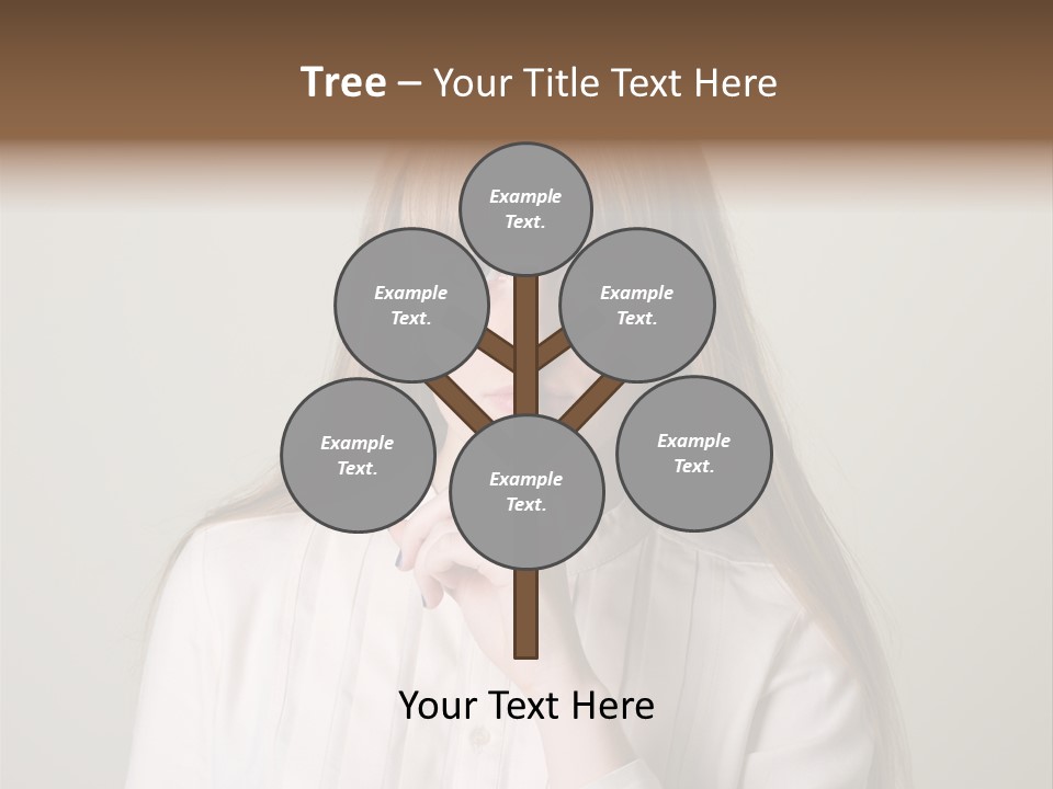 Mouth Face Caucasian PowerPoint Template