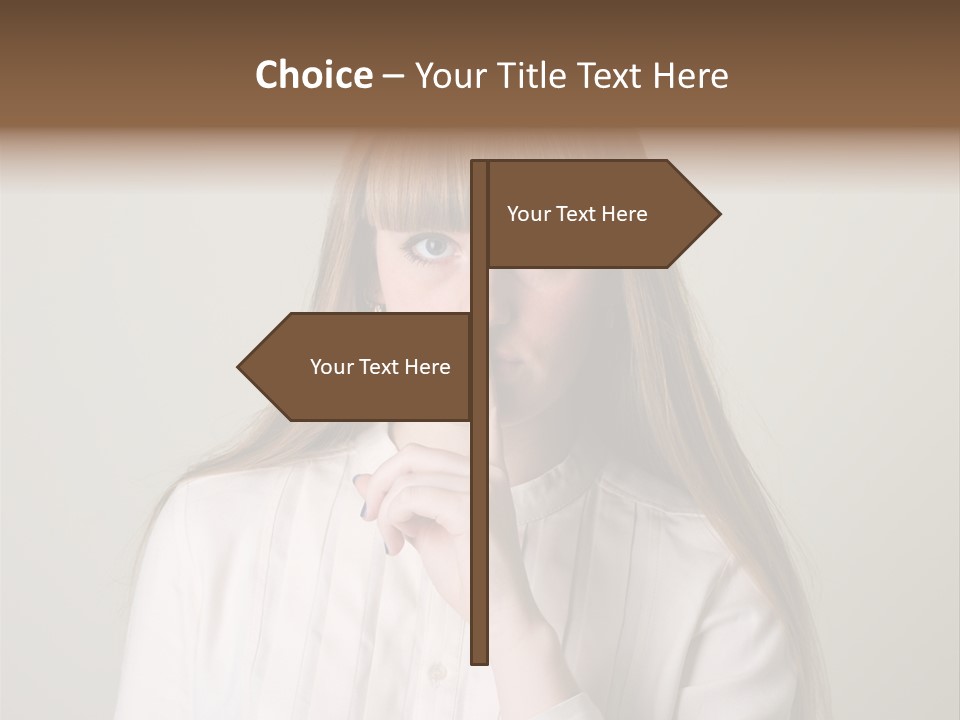 Mouth Face Caucasian PowerPoint Template