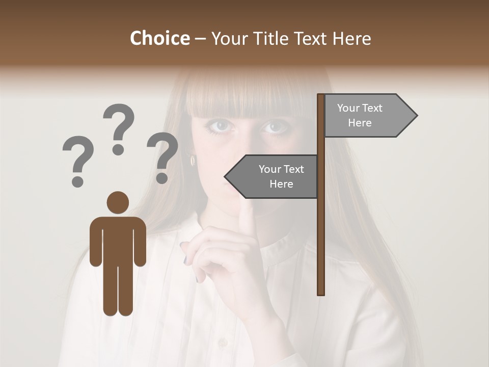 Mouth Face Caucasian PowerPoint Template