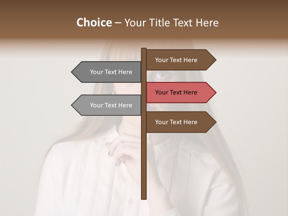 Mouth Face Caucasian PowerPoint Template
