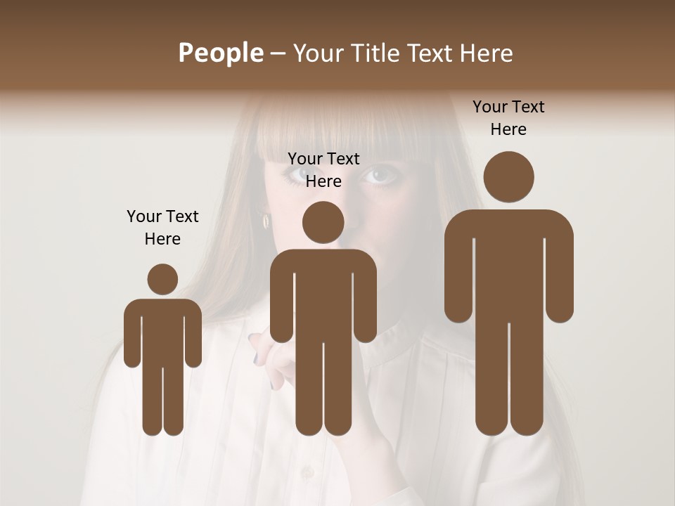 Mouth Face Caucasian PowerPoint Template